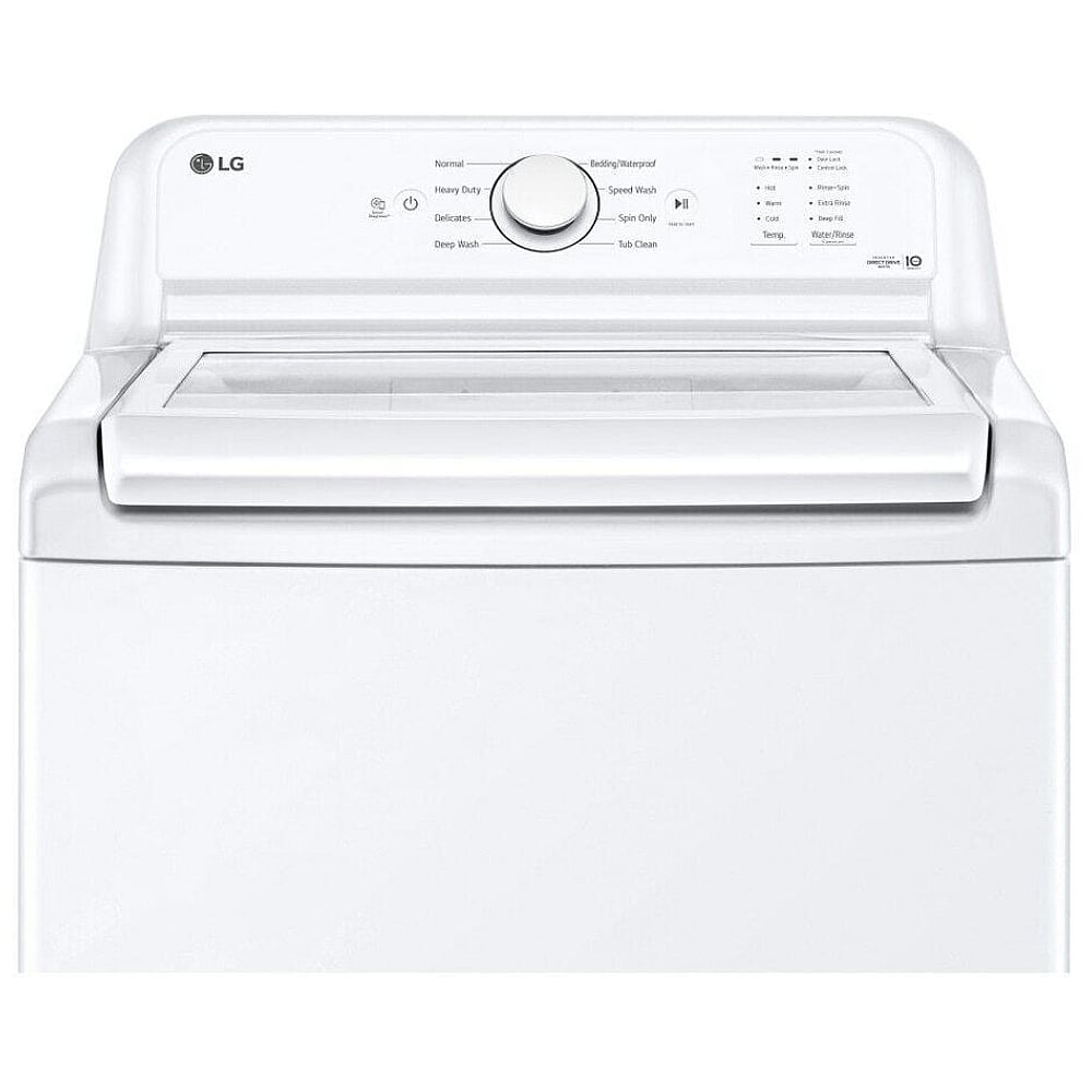 LG 4.8 cu. ft. Capacity Top Load Washer with Agitator and SlamProof Glass Lid WT6105CW