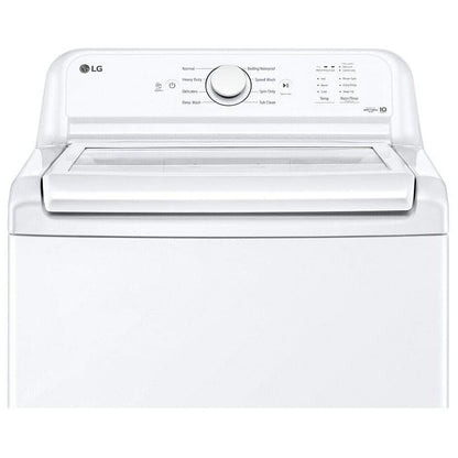 LG 4.8 cu. ft. Capacity Top Load Washer with Agitator and SlamProof Glass Lid WT6105CW