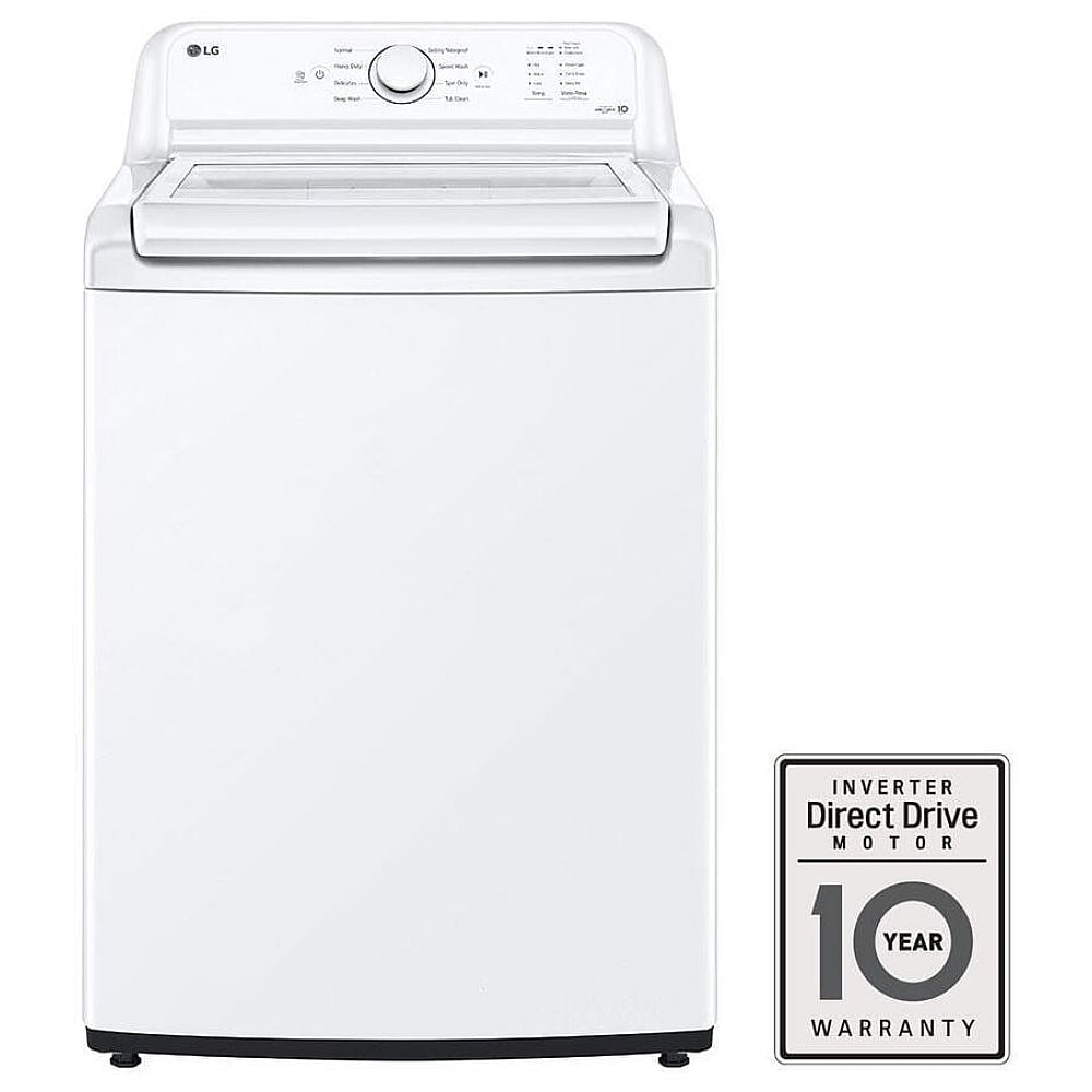 LG 4.8 cu. ft. Capacity Top Load Washer with Agitator and SlamProof Glass Lid WT6105CW