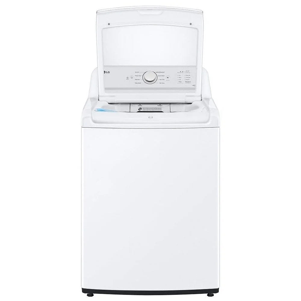 4.8 立方英尺容量顶部装载洗衣机，带搅拌器和防撞玻璃盖 WT6105CW
