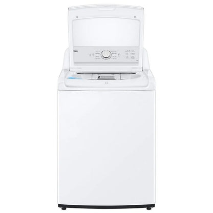 4.8 立方英尺容量顶部装载洗衣机，带搅拌器和防撞玻璃盖 WT6105CW