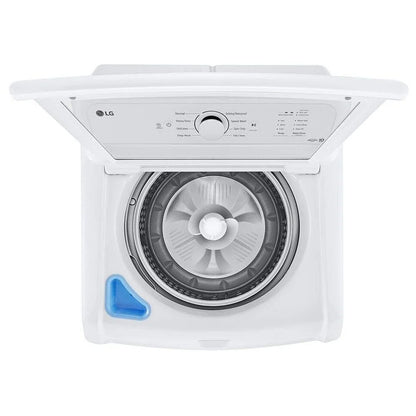 4.8 立方英尺容量顶部装载洗衣机，带搅拌器和防撞玻璃盖 WT6105CW