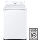 LG WT6105CW Top Load Washer, 27 inch Width, 4.8 cu. ft. Washer Capacity, 800 RPM Washer Spin Speed, 8 Wash Cycles, 3 Temperature Settings, White colour