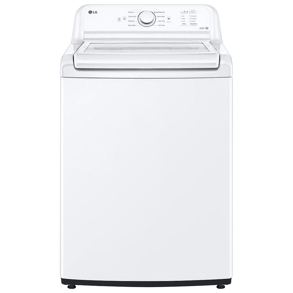4.8 立方英尺容量顶部装载洗衣机，带搅拌器和防撞玻璃盖 WT6105CW