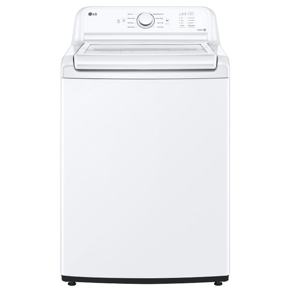 LG 4.8 cu. ft. Capacity Top Load Washer with Agitator and SlamProof Glass Lid WT6105CW