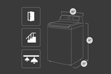 LG WT7150CW 5.8 cu. ft. Capacity Top Load Washer