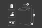 LG WT8400CW Top Load Washer, 27 inch Width, 6.3 cu. ft. Washer Capacity, 950 RPM Washer Spin Speed, 8 Wash Cycles, 5 Temperature Settings, ENERGY STAR Certified, Wifi Enabled, White colour