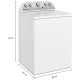 Whirlpool Washer WTW4957PW & Electric Dryer YWED4815EW