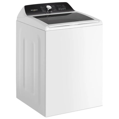 Whirlpool WTW5025SW Top Load Washer, 5.2 cu. ft. Washer Capacity, 770 RPM Washer Spin Speed, 5 Temperature Settings, 12 Wash Cycles, Agitator, White colour