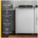 Whirlpool WTW5057LW Top Load Washer, 27 inch Width, 5.5 cu. ft. Washer Capacity, 770 RPM Washer Spin Speed, 12 Wash Cycles, 5 Temperature Settings, White colour