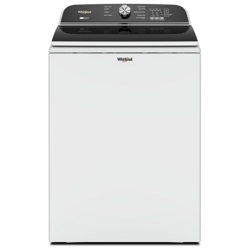 Whirlpool WTW6157PW Top Load Washer, 27 inch Width, 6.1 cu. ft. Washer Capacity, 850 RPM Washer Spin Speed, 10 Wash Cycles, 5 Temperature Settings, ENERGY STAR Certified, Water Heater, White colour