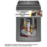 Whirlpool WTW8127LC Top Load Washer, 27 inch Width, 6.1 cu. ft. Washer Capacity, 850 RPM Washer Spin Speed, 36 Wash Cycles, 5 Temperature Settings, ENERGY STAR Certified, Wifi Enabled, Chrome Shadow colour