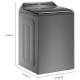 Whirlpool Washer WTW8127LC & Electric Dryer YWED7120HC