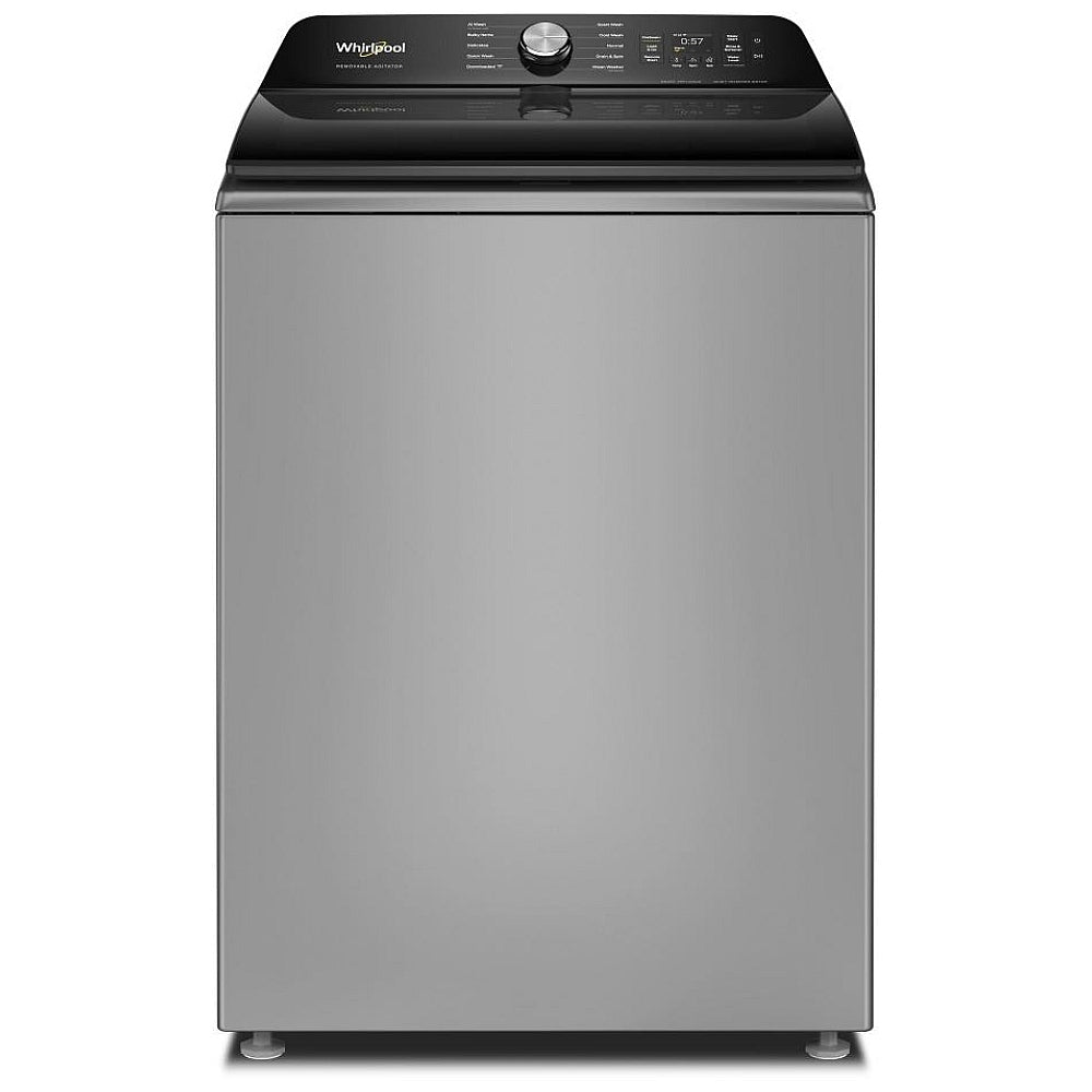 Whirlpool WTW8507TR Top Load Washer, 27 inch Width, 6.1 cu. ft. Washer Capacity, 750 RPM Washer Spin Speed, 10 Wash Cycles, 5 Temperature Settings, Wifi Enabled, Radiant Silver colour