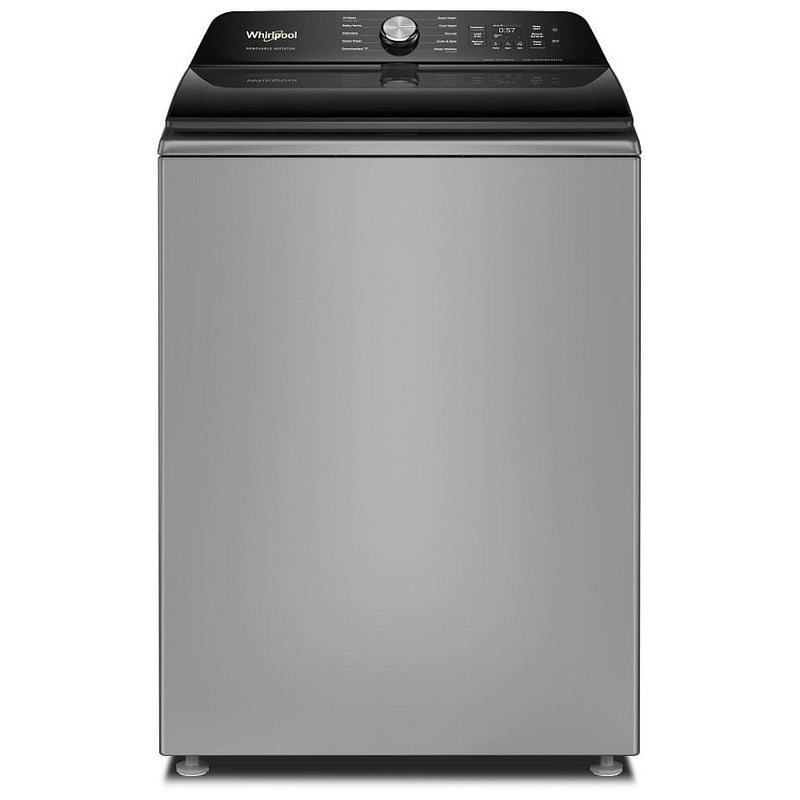Whirlpool WTW8507TR Top Load Washer, 27 inch Width, 6.1 cu. ft. Washer Capacity, 750 RPM Washer Spin Speed, 10 Wash Cycles, 5 Temperature Settings, Wifi Enabled, Radiant Silver colour