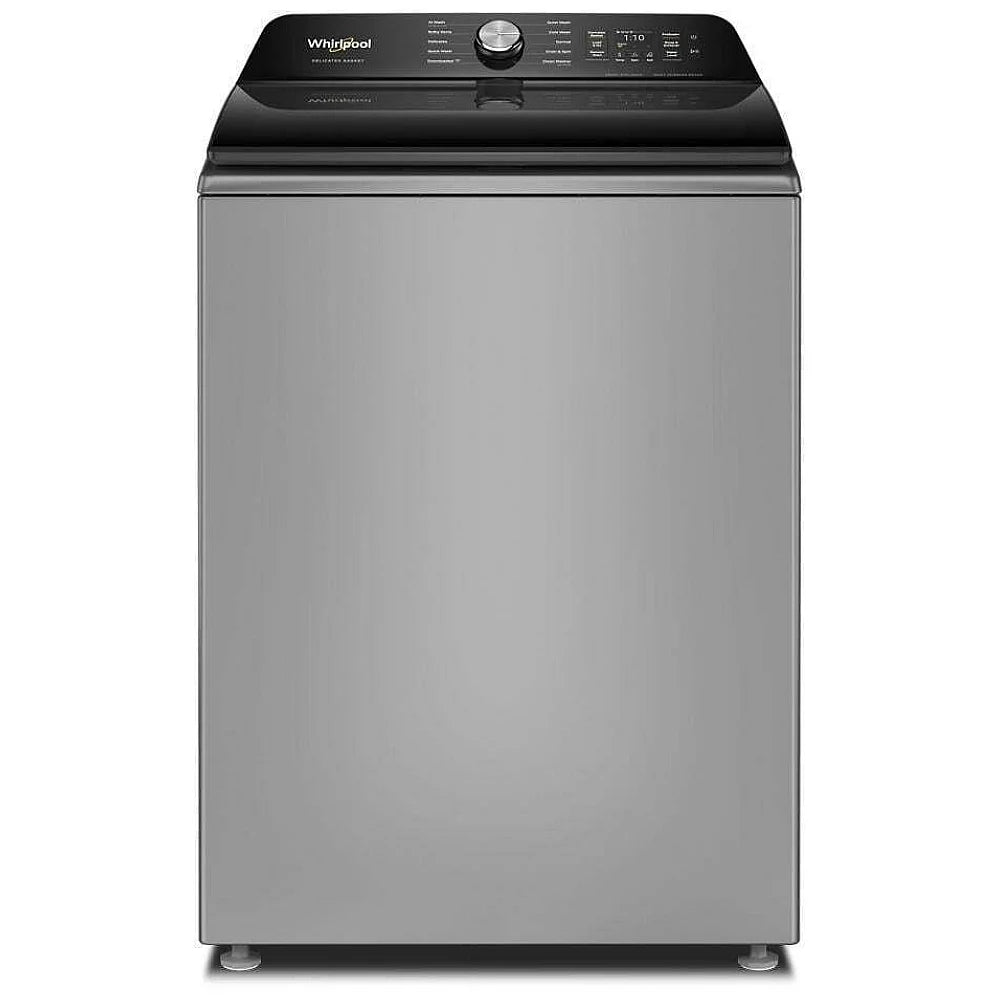 Whirlpool WTW8509TR Top Load Washer, 27 inch Width, 6.1 cu. ft. Washer Capacity, 750 RPM Washer Spin Speed, 10 Wash Cycles, 5 Temperature Settings, Wifi Enabled, Silver colour