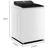 Whirlpool WTW8509TW Top Load Washer, 27 inch Width, 6.1 cu. ft. Washer Capacity, 750 RPM Washer Spin Speed, 10 Wash Cycles, 5 Temperature Settings, Wifi Enabled, White colour