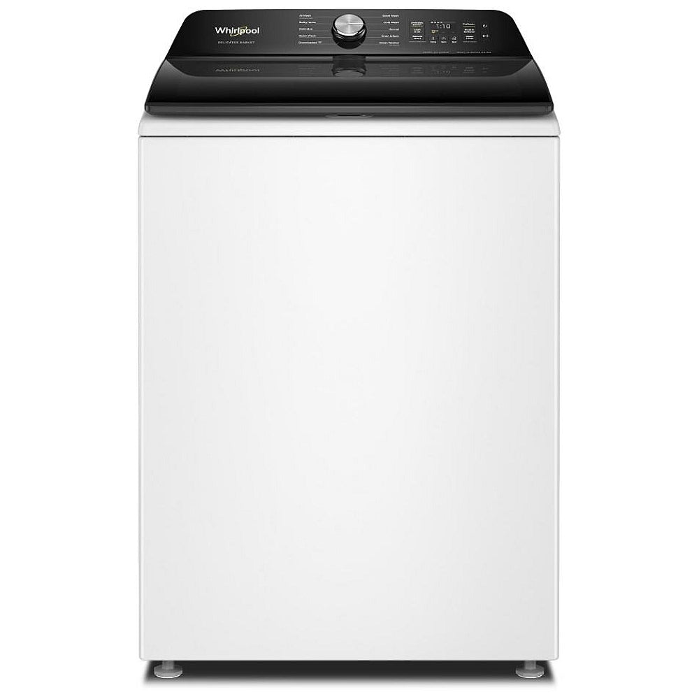 Whirlpool WTW8509TW Top Load Washer, 27 inch Width, 6.1 cu. ft. Washer Capacity, 750 RPM Washer Spin Speed, 10 Wash Cycles, 5 Temperature Settings, Wifi Enabled, White colour