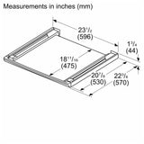 Bosch WTZ2750XUC Pearl Steel Stacking Kit