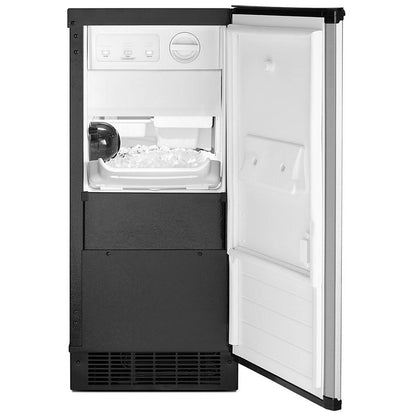 Whirlpool WUI75X15HZ Ice Maker, 15 inch Width, 25 lb. Ice Storage capacity (lbs.), Stainless Steel colour