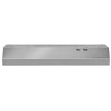 Whirlpool WVU17UC0JS Range Hood, 30 inch Exterior Width, 230 CFM, LED, Aluminum Mesh Filter, Stainless Steel colour