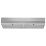 Whirlpool WVU17UC0JS Range Hood, 30 inch Exterior Width, 230 CFM, LED, Aluminum Mesh Filter, Stainless Steel colour