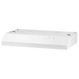 Whirlpool WVU17UC0JW Range Hood, 30 inch Exterior Width, 230 CFM, LED, Aluminum Mesh Filter, White colour