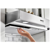 Whirlpool WVU37UC4FS Range Hood, 24 inch Exterior Width, 250 CFM, LED, Aluminum Mesh Filter, Stainless Steel colour