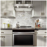 Whirlpool WVU37UC4FS Range Hood, 24 inch Exterior Width, 250 CFM, LED, Aluminum Mesh Filter, Stainless Steel colour