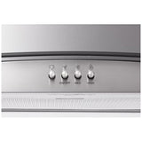 Whirlpool WVW51UC0LS Range Hood, 30 inch Exterior Width, 3, 400 CFM, LED, Aluminum Mesh Filter, Stainless Steel colour