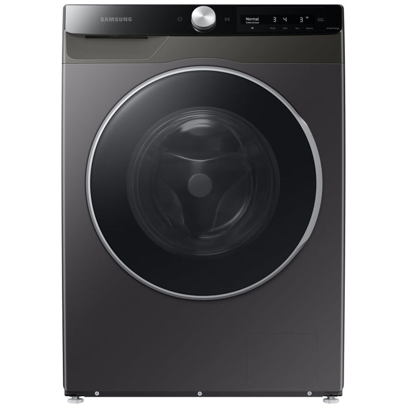Samsung WW25B6900AX - WW25B6900AX/AC Front Load Washer, 24 inch Width, 2.9 cu. ft. Washer Capacity, 1,400 RPM Washer Spin Speed, 24 Wash Cycles, 5 Temperature Settings, Steam Clean, ENERGY STAR Certified, Wifi Enabled, Grey colour