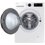 Samsung WW25FG5B34BEAC Front Load Washer, 24 inch Width, 2.9 cu. ft. Washer Capacity, 1,400 RPM Washer Spin Speed, 12 Wash Cycles, 5 Temperature Settings, Steam Clean, ENERGY STAR Certified, Wifi Enabled, White colour