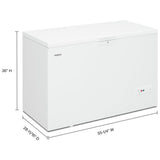 Whirlpool WZC5216LW Chest Freezer, 56 inch Width, 16 cu. ft. Capacity, Manual, Interior Light (Freezer), Convertible Fridge/Freezer, White colour