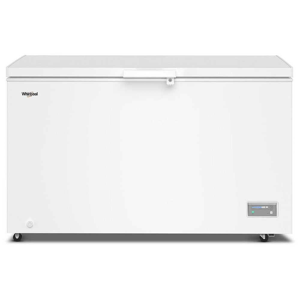 Whirlpool WZCC5516TW Chest Freezer, 56 inch Width, 16 cu. ft. Capacity, Manual, Interior Light (Freezer), Convertible Fridge/Freezer, White colour