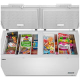 Whirlpool WZCC5519TW Chest Freezer, 66 inch Width, 19 cu. ft. Capacity, Manual, Interior Light (Freezer), Convertible Fridge/Freezer, White colour