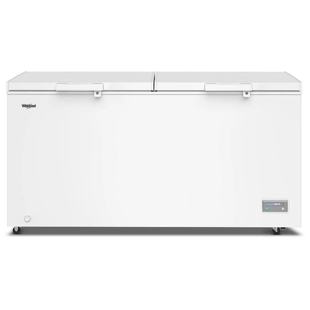 Whirlpool WZCC5519TW Chest Freezer, 66 inch Width, 19 cu. ft. Capacity, Manual, Interior Light (Freezer), Convertible Fridge/Freezer, White colour