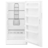 Whirlpool WZF34X16DW Upright Freezer, 30 inch Width, 16 cu. ft. Capacity, Frost Free, Reversible Door, Interior Light (Freezer), White colour