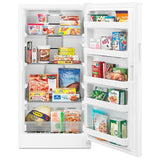 Whirlpool WZF34X16DW Upright Freezer, 30 inch Width, 16 cu. ft. Capacity, Frost Free, Reversible Door, Interior Light (Freezer), White colour