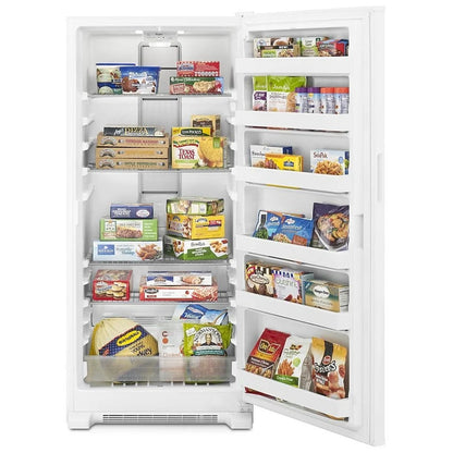 Whirlpool WZF34X18DW 立式冷冻柜，30 英寸宽