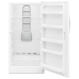 Whirlpool WZF57R16FW Upright Freezer, 30 inch Width, 16 cu. ft. Capacity, Frost Free, ENERGY STAR Certified, Interior Light (Freezer), White colour