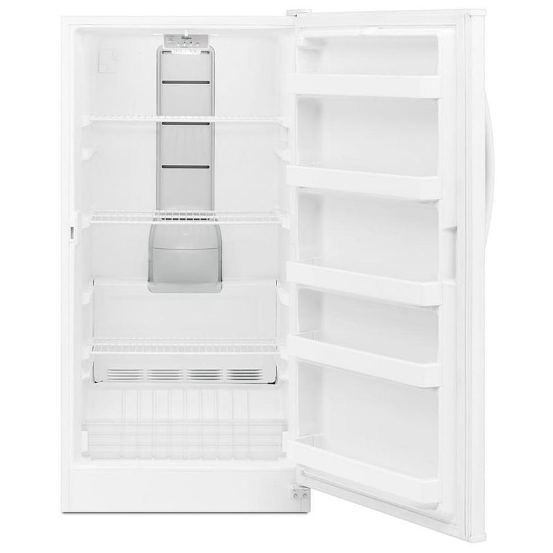 Whirlpool WZF57R16FW Upright Freezer, 30 inch Width, 16 cu. ft. Capacity, Frost Free, ENERGY STAR Certified, Interior Light (Freezer), White colour