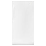 Whirlpool WZF57R16FW Upright Freezer, 30 inch Width, 16 cu. ft. Capacity, Frost Free, ENERGY STAR Certified, Interior Light (Freezer), White colour