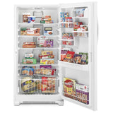 Whirlpool WZF79R20DW Upright Freezer, 33 inch Width, 20 cu. ft. Capacity, Frost Free, Interior Light (Freezer), White colour