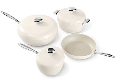 Velosan Pebble Series 8Pcs Nonstick Cookware Set