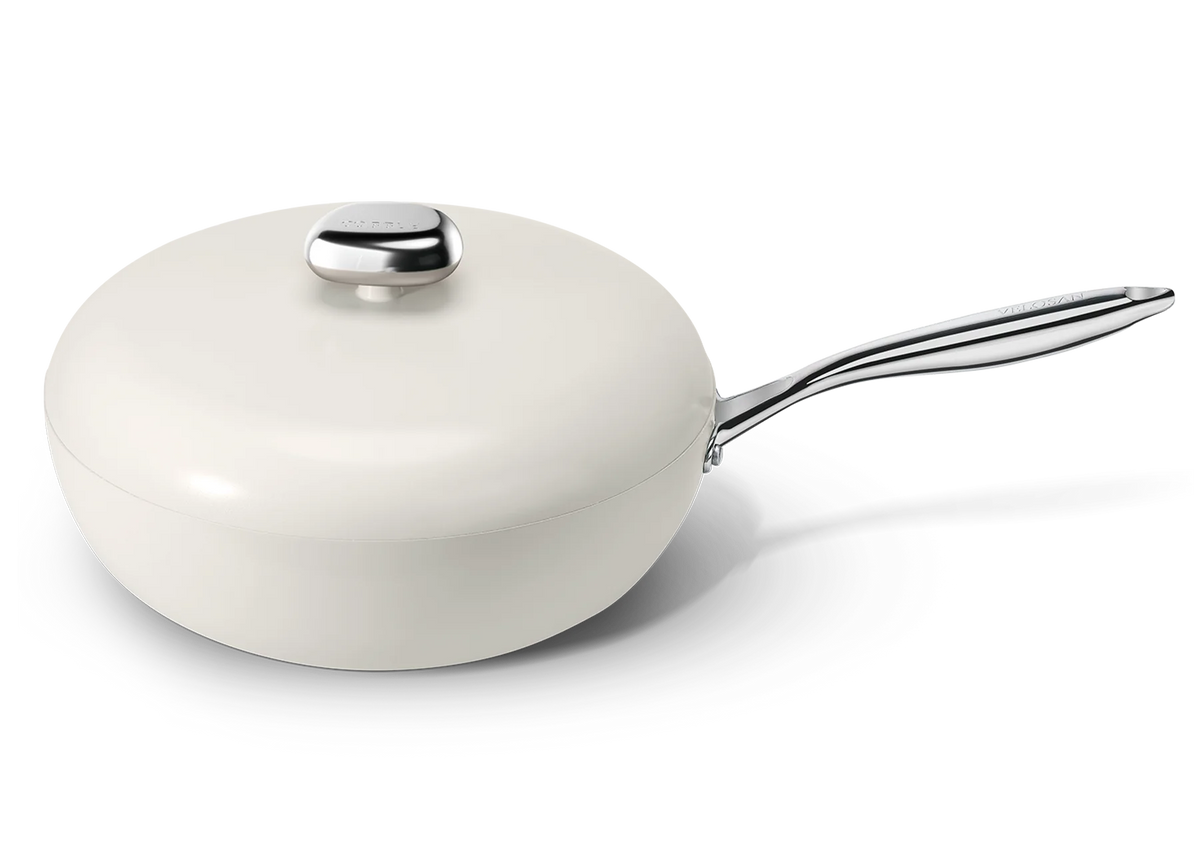 Velosan Pebble Series Nonstick 12.5'' Wok With Lid (white)