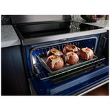 KitchenAid YKFED500ESS Electric Range, 6.7 cu. ft. Capacity, 30 inch Exterior Width, True Convection, 5 Burners, Self Clean, Double Oven, 3,200 W Highest Element, Stainless Steel colour