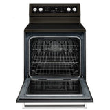 KitchenAid YKFEG500EBS Electric Range, 6.2 cu. ft. Capacity, 30 inch Exterior Width, True Convection, 5 Burners, Storage Drawer, Self Clean, 3,000 W Highest Element, Black Stainless Steel colour