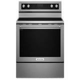 KitchenAid YKFEG500ESS Electric Range | 30" Convection Oven | 6.4 cu. ft. Capacity | Stainless Steel