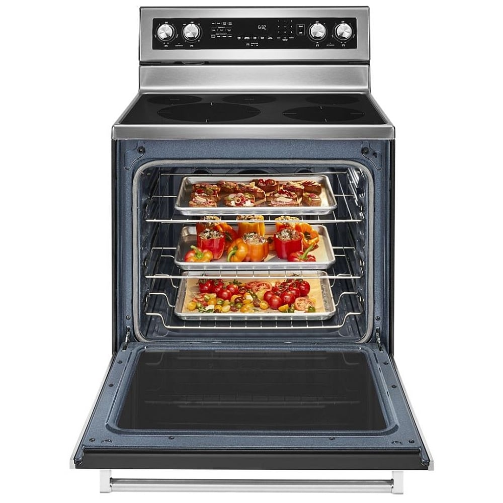 KitchenAid YKFEG500ESS Electric Range | 30" Convection Oven | 6.4 cu. ft. Capacity | Stainless Steel