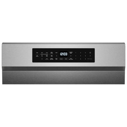 KitchenAid YKFES530SPS 电炉，5.3 立方英尺容量，30 英寸外部宽度，对流，5 个燃烧器，储物抽屉，空气炸锅，3,000 瓦最高燃烧器元件，防指纹不锈钢颜色，Even-Heat™，PrintShield™ 表面处理